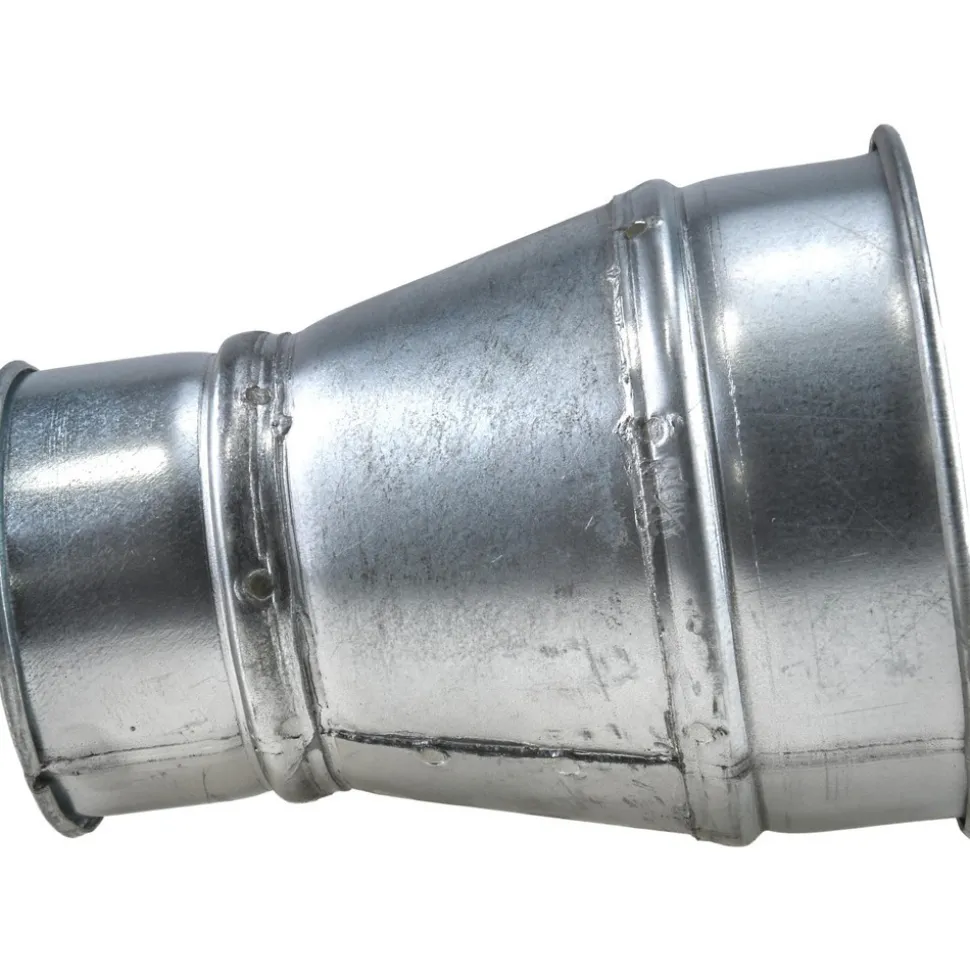 6-4" ID, Galvanized Duct Reducer