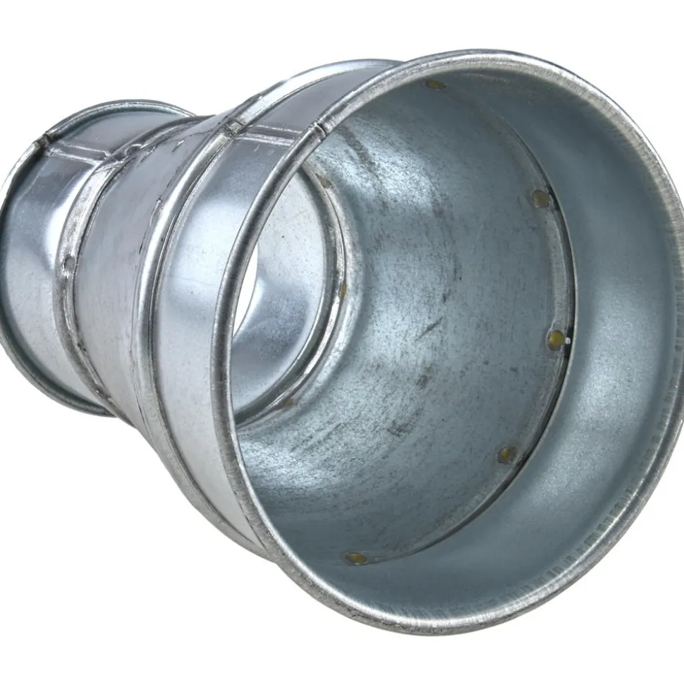 6-4" ID, Galvanized Duct Reducer