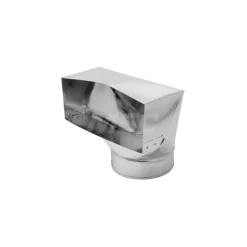 4" ID, Galvanized Duct Register Boots 90 Degree