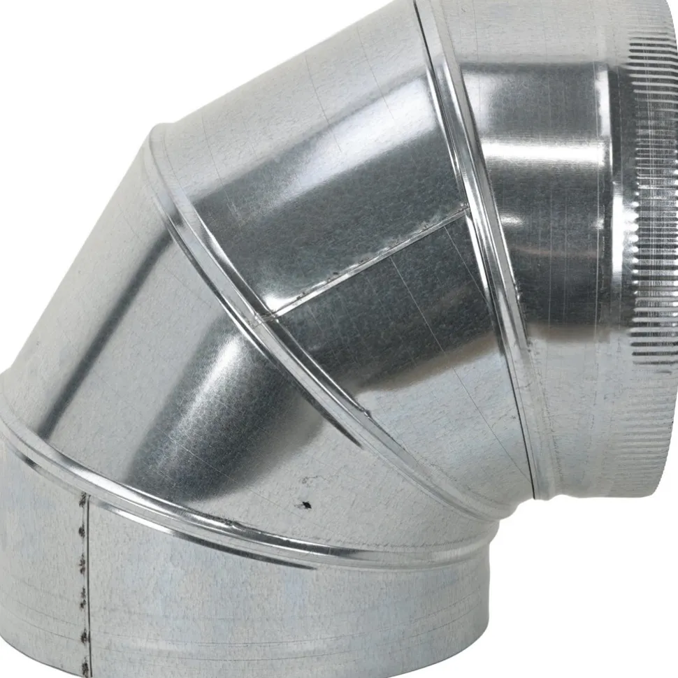 12" ID, Galvanized Duct Round Adjustable Elbows