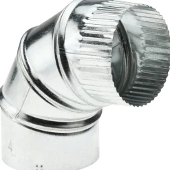 4" ID, Galvanized Duct Round Adjustable Elbows