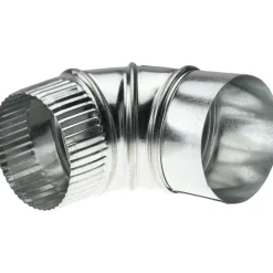 4" ID, Galvanized Duct Round Adjustable Elbows
