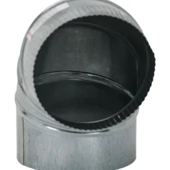 6" ID, Galvanized Duct Round Adjustable Elbows