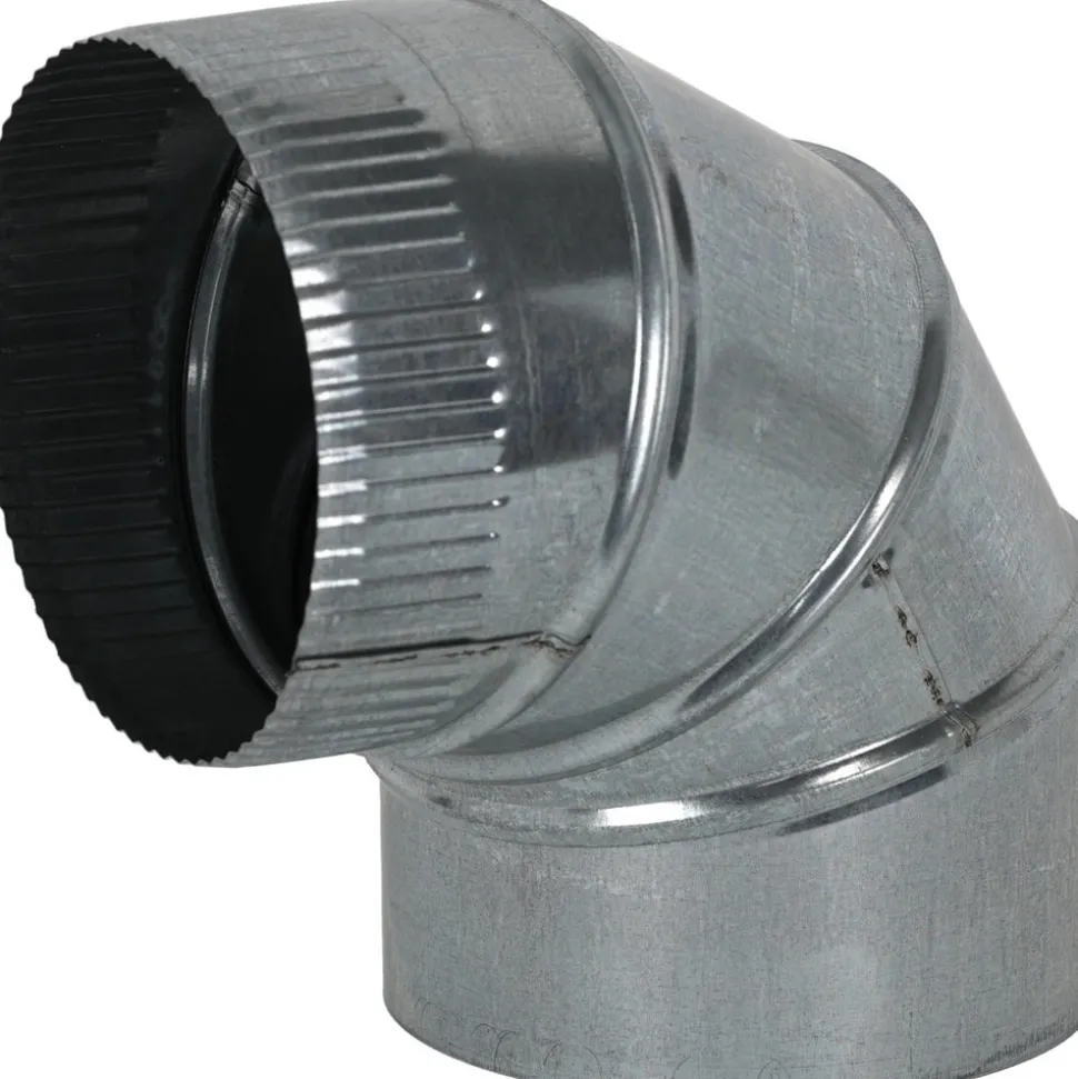 6" ID, Galvanized Duct Round Adjustable Elbows