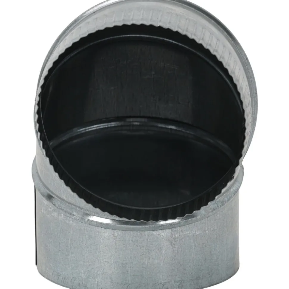 6" ID, Galvanized Duct Round Adjustable Elbows