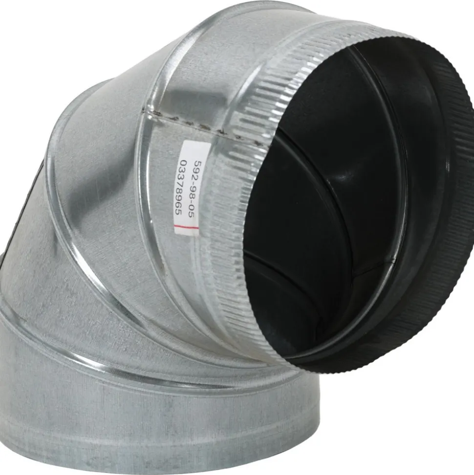 10" ID, Galvanized Duct Round Adjustable Elbows