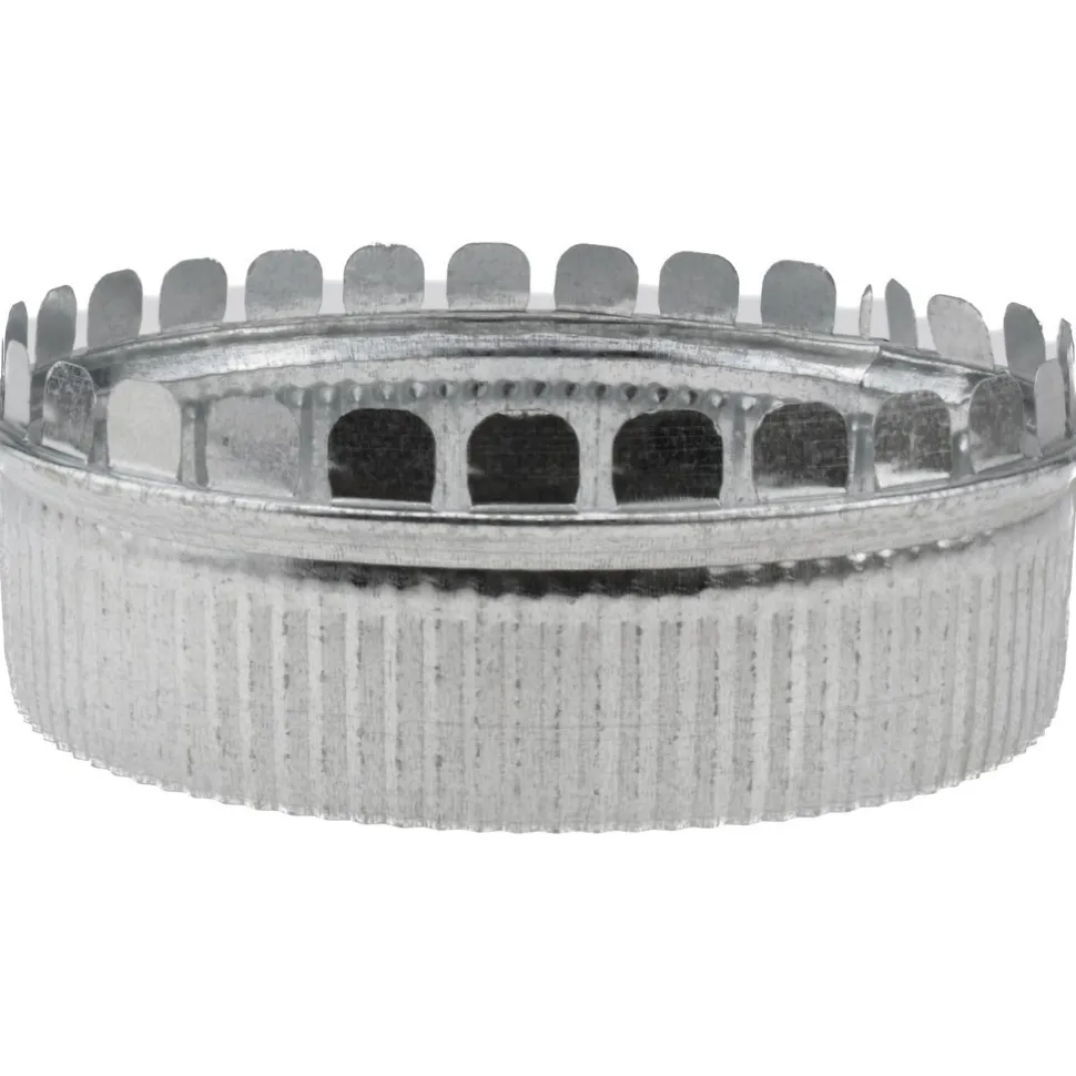 8" ID, Galvanized Duct Round Starting Collar
