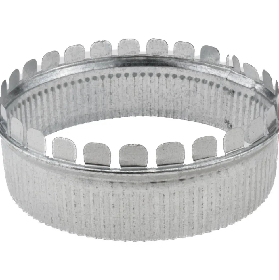 8" ID, Galvanized Duct Round Starting Collar