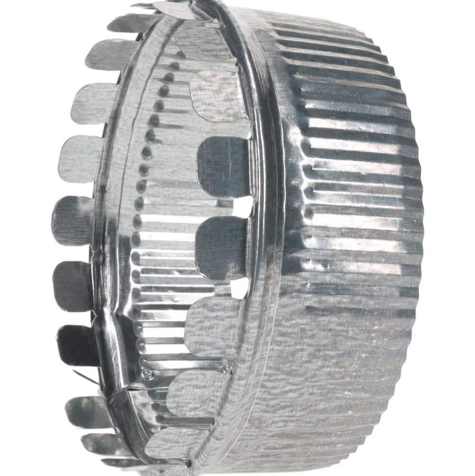 6" ID, Galvanized Duct Round Starting Collar