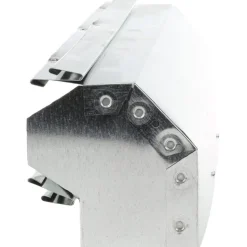 2-1/4" ID, Galvanized Duct Shortway 90° Stack Elbow