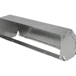 3-1/4" ID, Galvanized Duct Shortway 90° Stack Elbow
