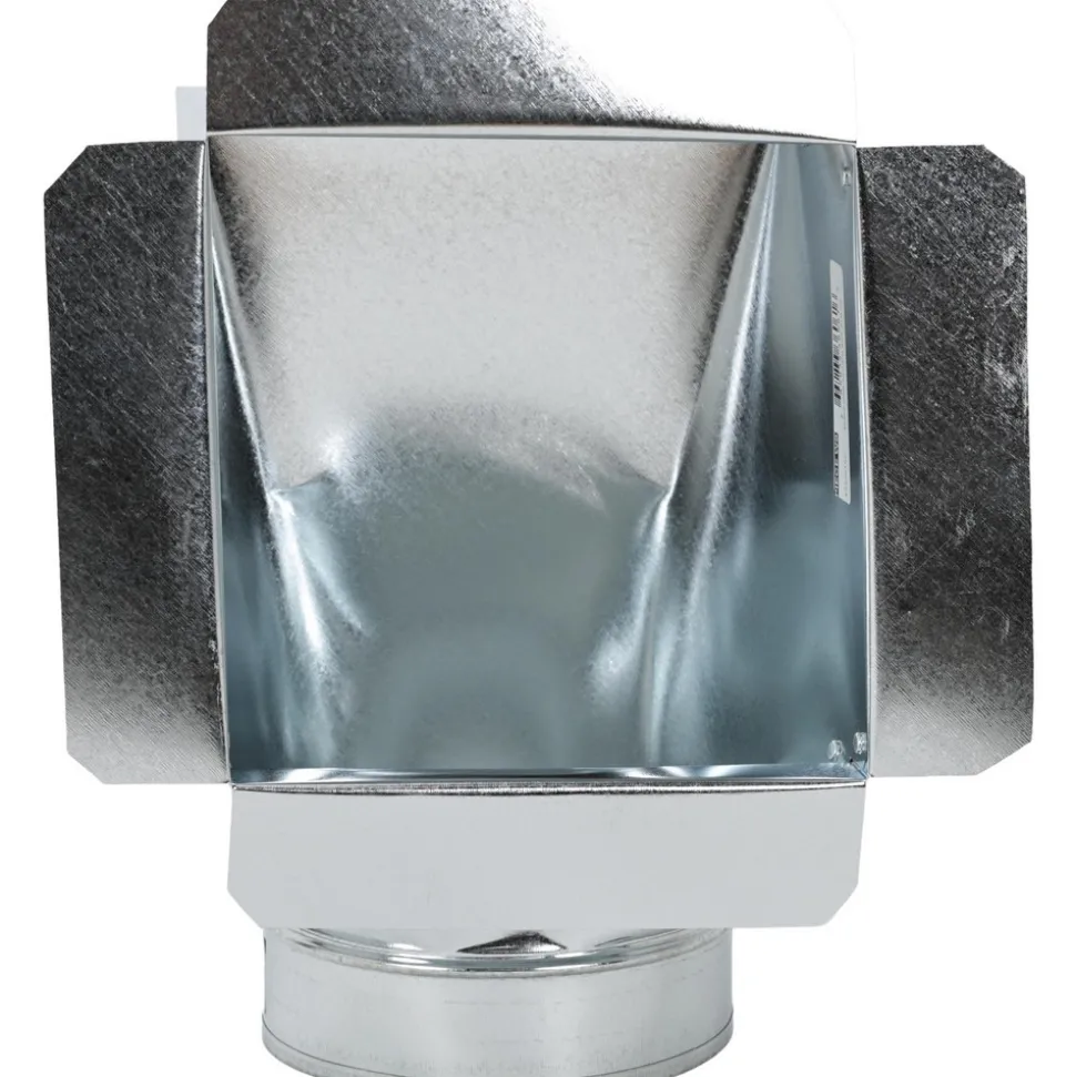 6" ID, Galvanized Duct Side Ceiling Boxes