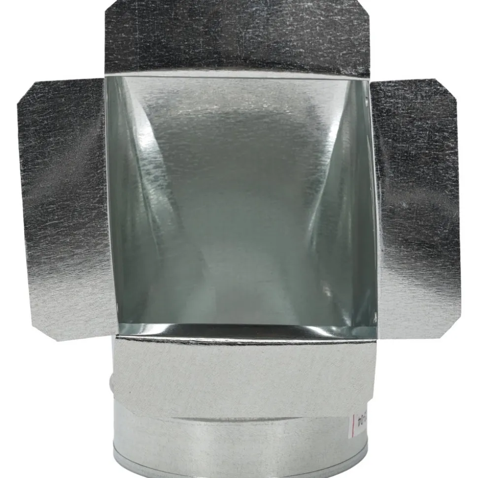 6" ID, Galvanized Duct Side Ceiling Boxes