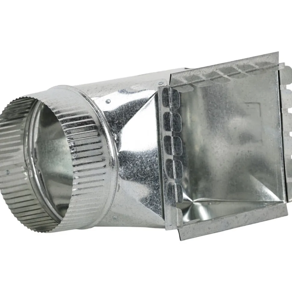 6" ID, Galvanized Duct Square Takeoffs