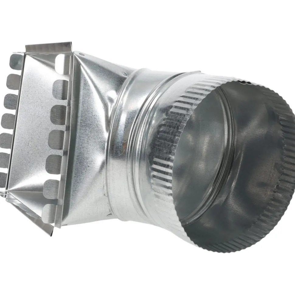 6" ID, Galvanized Duct Square Takeoffs