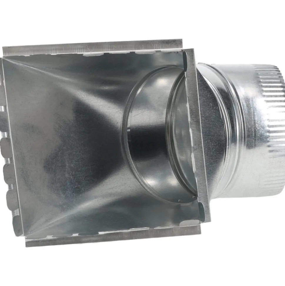 6" ID, Galvanized Duct Square Takeoffs