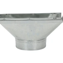 6" ID, Galvanized Duct Straight Stack Boots
