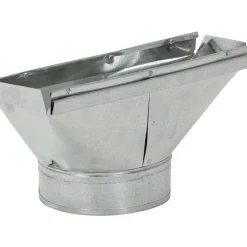 6" ID, Galvanized Duct Straight Stack Boots