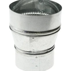 5" ID, 4" Reduced ID, Galvanized Duct Tapered Reducers w/o Crimp