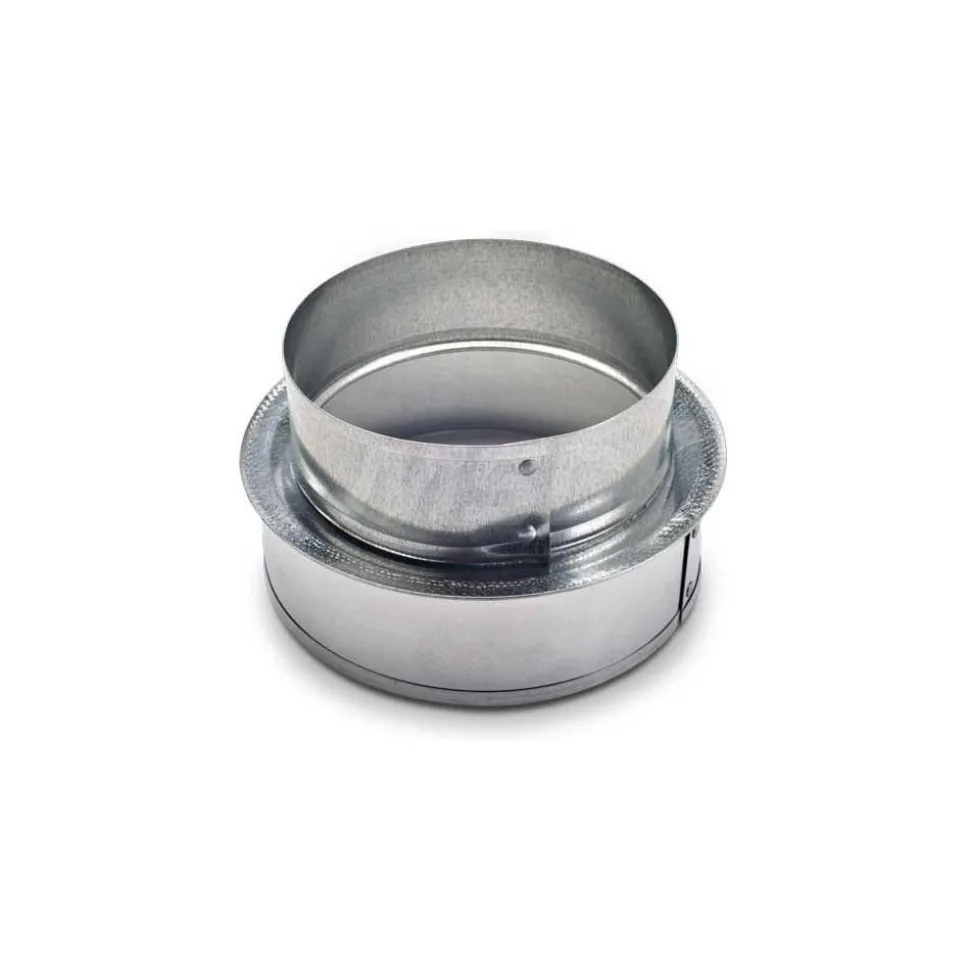 4" ID, 3" Reduced ID, Galvanized Duct Shortway Reducer w/o Crimp