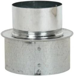 4" ID, 3" Reduced ID, Galvanized Duct Shortway Reducer w/o Crimp