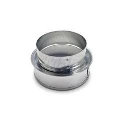7" ID, 6" Reduced ID, Galvanized Duct Shortway Reducer w/o Crimp