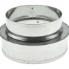 6" ID, 5" Reduced ID, Galvanized Duct Shortway Reducer w/o Crimp
