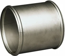 8" ID Stainless Steel Beaded Sleeve Splice Connector