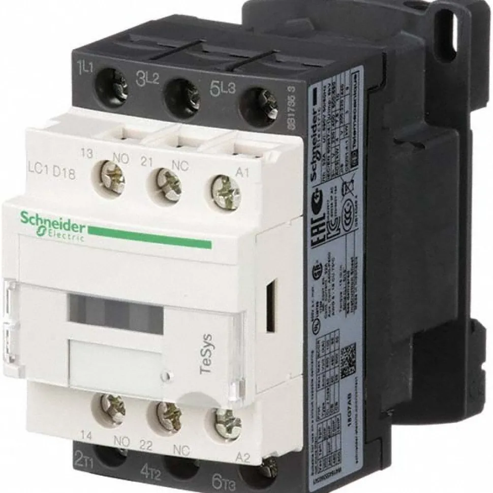 IEC Contactor: 3 Poles, NC & NO