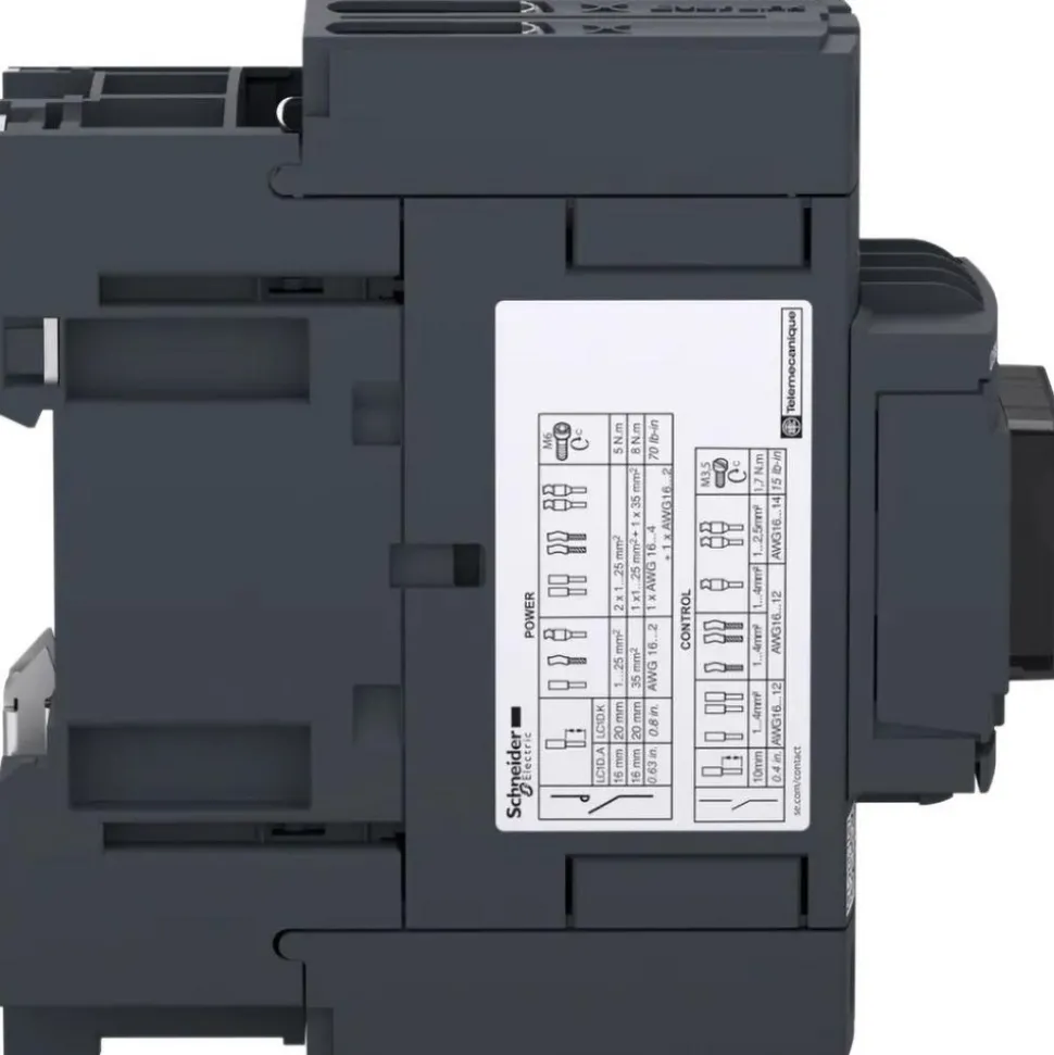 IEC Contactor: 3 Poles, NC & NO