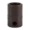 Impact Socket: 3/8" Drive, 13 mm Socket, Hex Drive