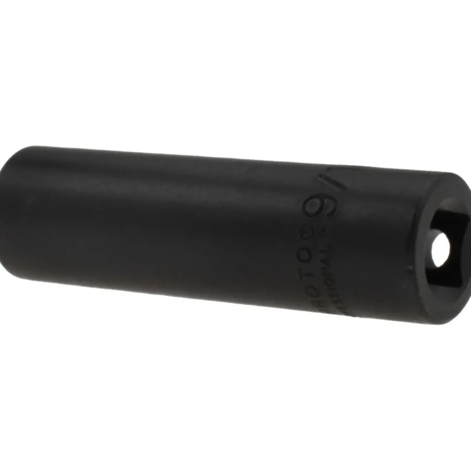 Impact Socket: 3/8" Drive, 9/16" Socket, Hex Drive