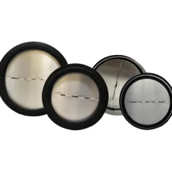 6 IN. ALUM,BLK FINISH BACKDRAFT DAMPER