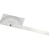 6 Inch Long Blade, 180° Max Measurement, 1° Dial Graduation, Rectangular Head Protractor
