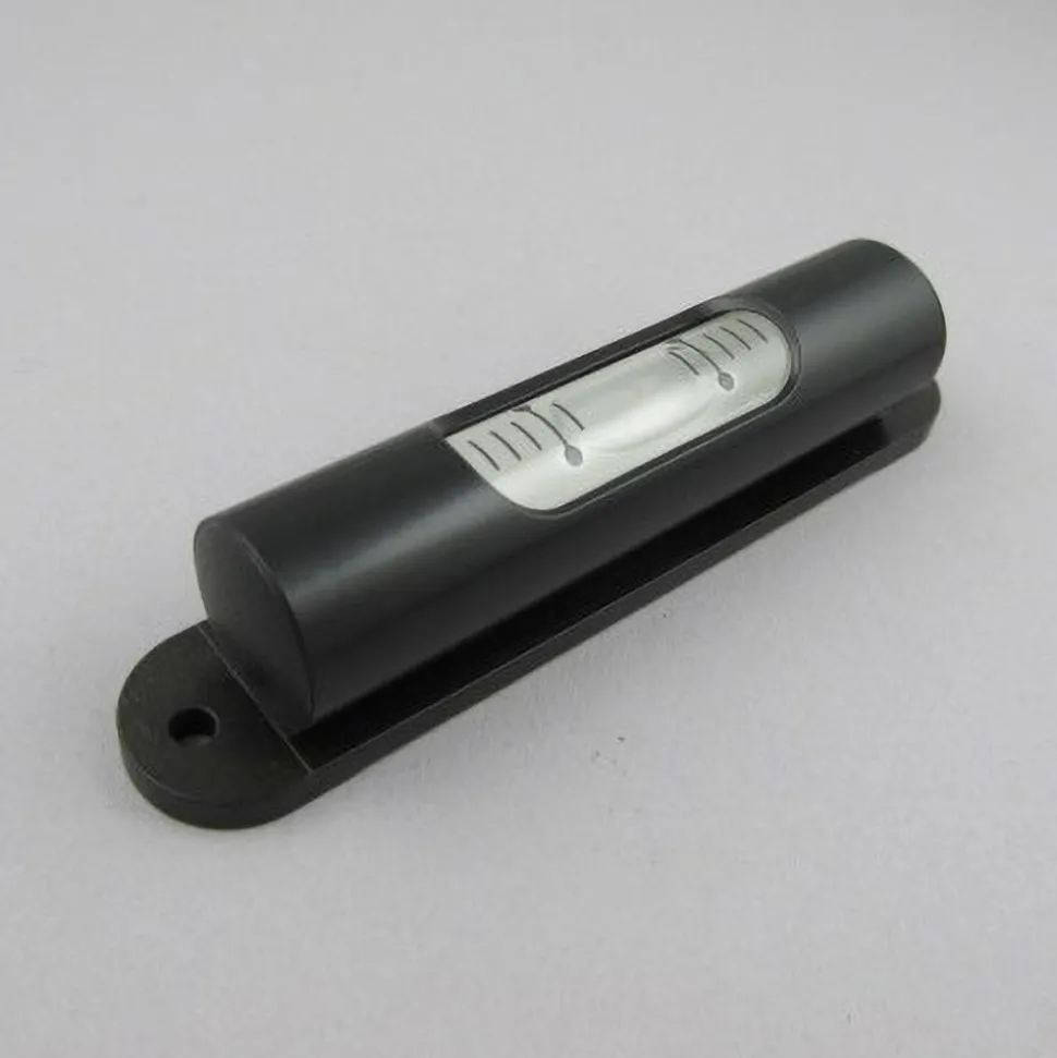 3-3/8 Inch Long, Horizontal, Brass, Plate Mounting Tubular and Pocket Level