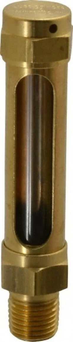1-7/8 Inch Long Sight, 1/4 Inch Thread Size, Buna-N Seal Straight to Male Thread, Vented Oil-Level Indicators and Gauge