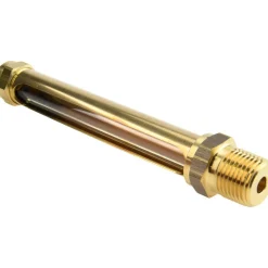 4-1/4 Inch Long Sight, 1/2 Inch Thread Size, Buna-N Seal Straight to Male Thread, Vented Oil-Level Indicators and Gauge