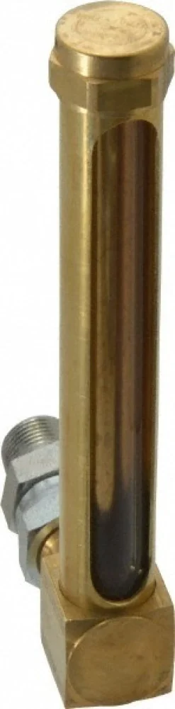 4-1/4 Inch Long Sight, 3/8 Inch Thread Size, Buna-N Seal Union Coupling, Vented Oil-Level Indicators and Gauge