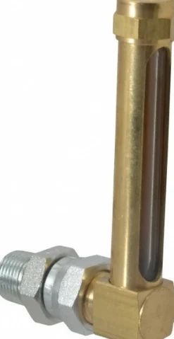 2-3/4 Inch Long Sight, 3/8 Inch Thread Size, Buna-N Seal Union Coupling, Vented Oil-Level Indicators and Gauge