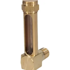 1-7/8 Inch Long Sight, 1/4 Inch Thread Size, Buna-N Seal Short Elbow, Vented Oil-Level Indicators and Gauge