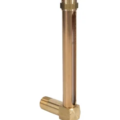4-1/4 Inch Long Sight, 3/8 Inch Thread Size, Buna-N Seal Long Elbow, Vented Oil-Level Indicators and Gauge