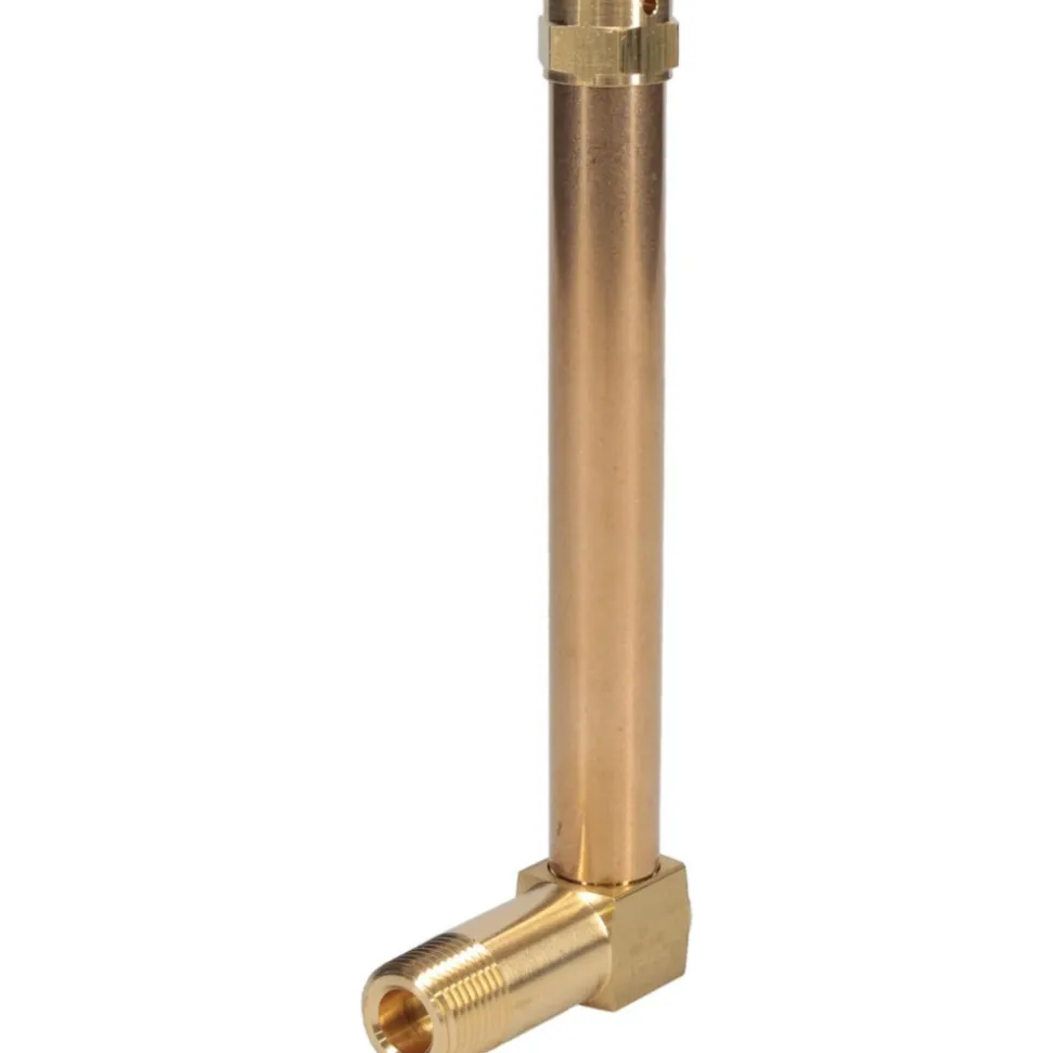 4-1/4 Inch Long Sight, 3/8 Inch Thread Size, Buna-N Seal Long Elbow, Vented Oil-Level Indicators and Gauge