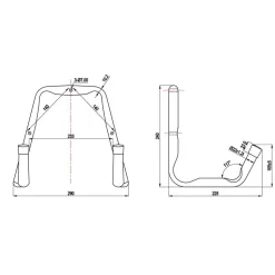 8-7/8 Inch Long, Tool Rack