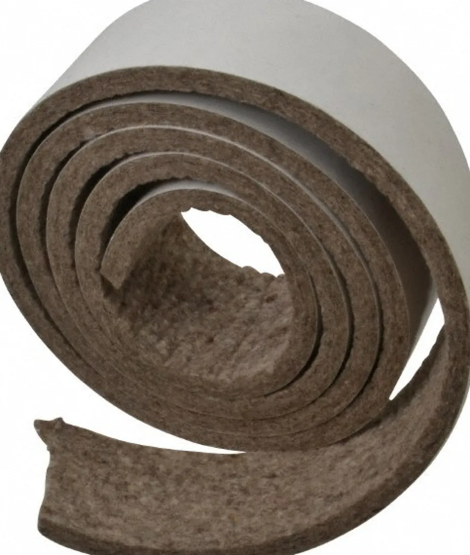 1/4 Inch Thick x 2 Inch Wide x 5 Ft. Long, Felt Stripping