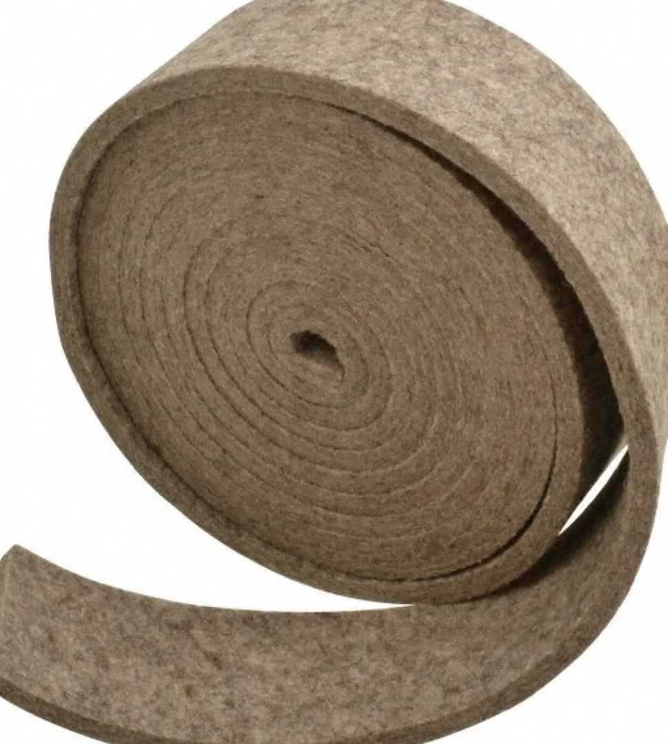1/4 Inch Thick x 2 Inch Wide x 10 Ft. Long, Felt Stripping