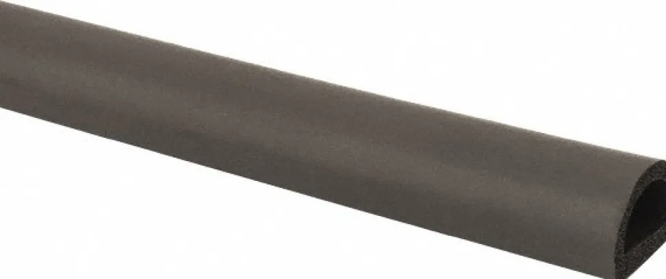 .562 Inch Thick x 3/4 Wide x 100 Ft. Long, EPDM Rubber D Section Seal with Acrylic