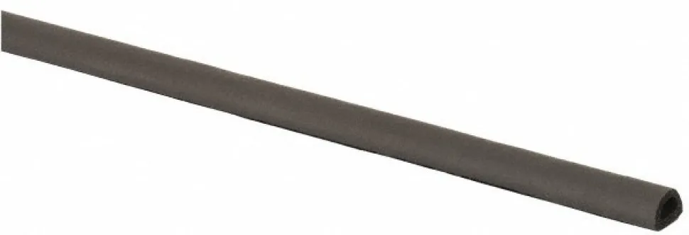 3/8 Inch Thick x 0.38 Wide x 100 Ft. Long, EPDM Rubber D Section Seal with Acrylic