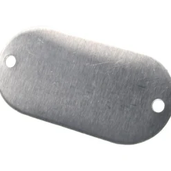 2-1/8 Inch Wide, Style 1, Aluminum Blank Metal Plate