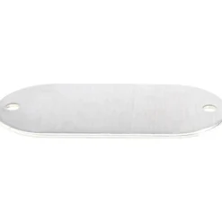 2-1/8 Inch Wide, Style 1, Aluminum Blank Metal Plate