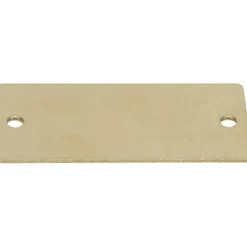 2 Inch Wide, Style 2, Brass Blank Metal Plate